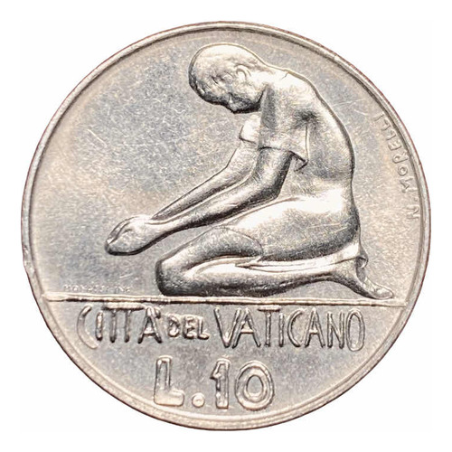 Moneda 10 Liras Vaticano 1978 Km 134