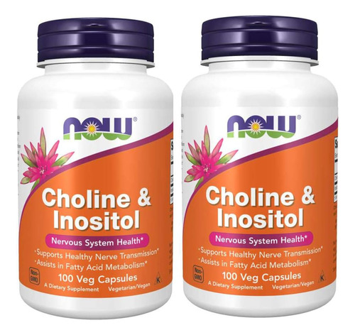 Colina E Inositol 500 Mg 200 Capsulas Natural