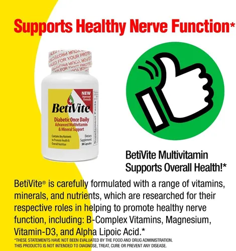 Multivitamínico Diabético, Mejora La Función Nerviosa Y La Salud Ocular, Contiene Vitamina C Y Cromo Para Niveles Salud