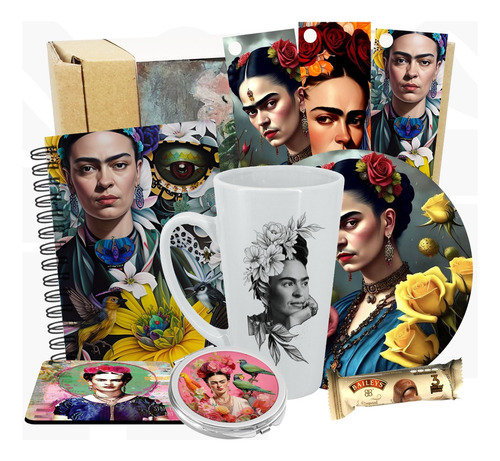 Regalo Frida Kahlo  / Taza Frida  / Cuaderno Frida Kahlo