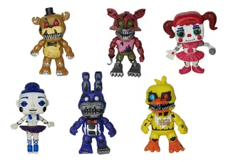 Figuras Five Nigth Freddys Freddy Bonnie Foxy Set 6 Pzas