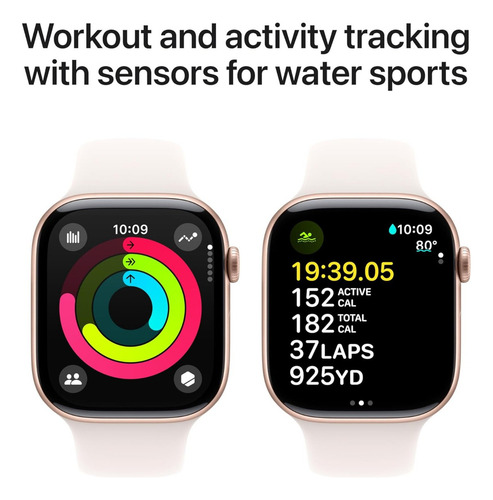 Apple Watch Series 10 Gps 46 Mm Caja Oro Malla Rosa