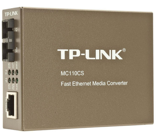 Convertidor Medio Tp-link Mc110cs Fibra Singlemodo Sc 10/100