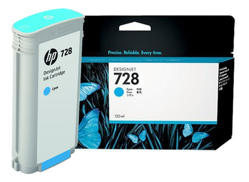 Tinta Hp 728 F9j67a Cyan 130ml Designjet T730/t830