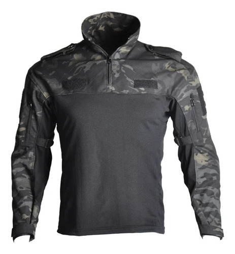 Camisas 1/4 Para Hombre, Camisa Militar De Combate, Camuflaj