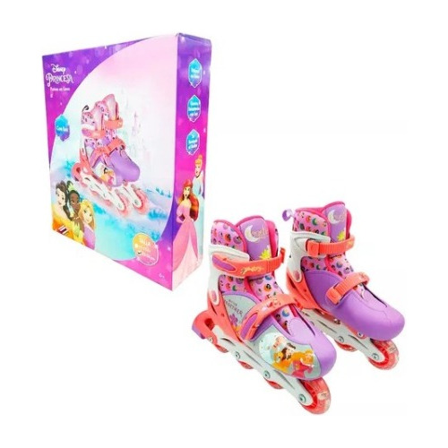 Patines En  Linea Princesas Con Luz 19-21