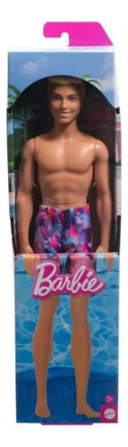 Barbie Muñeco Ken Día De Playa Con Bermudas