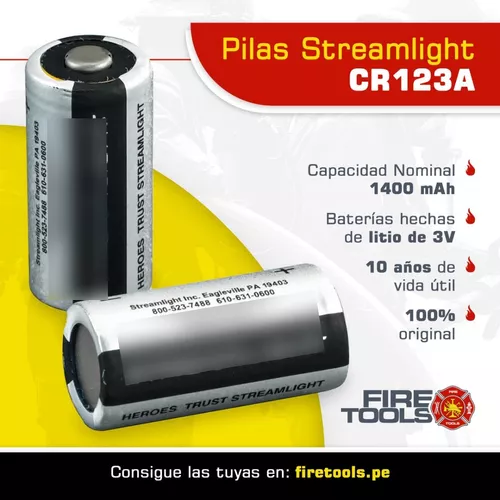Pilas Streamlight CR123A
