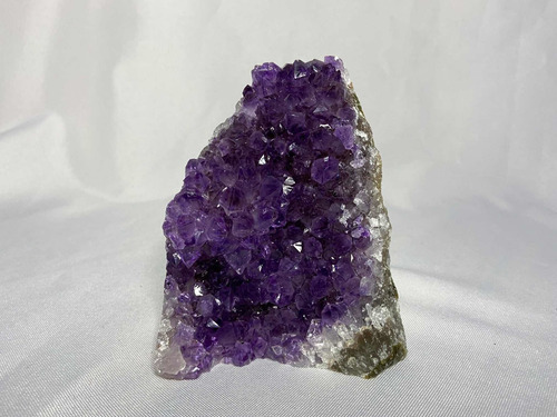Drusa Ametista Bruta Quartzo De Cristal Roxo Geodo Natural Roxo-escuro