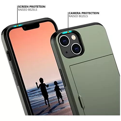 Nvollnoe Funda para iPhone 11 con tarjetero resistente doble capa