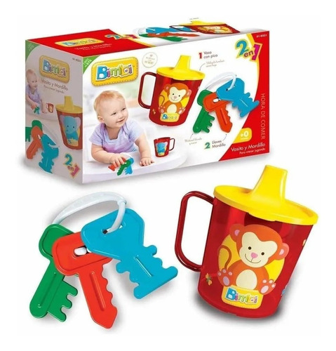 Set Vasito Y Mordillo Para Crecer Jugando Bebe Bimbi