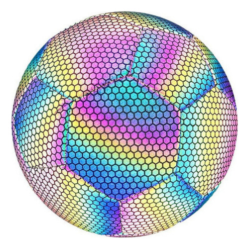 Balón De Fútbol Holográfico Luminoso Que Brilla En La Oscuri