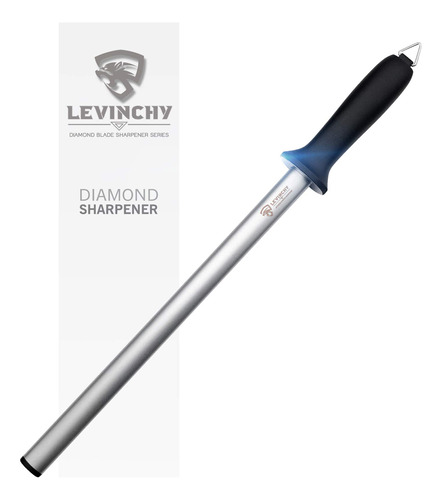 Levinchy - Afilador De Cuchillos De Diamante De Acero De 12.