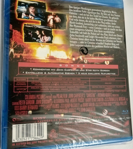 Blu-ray Christine O Carro Assassino - Dublado Stephen King