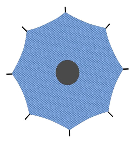 Cubierta De Sombra Para Trampolín, Toldo Para 12 Pies