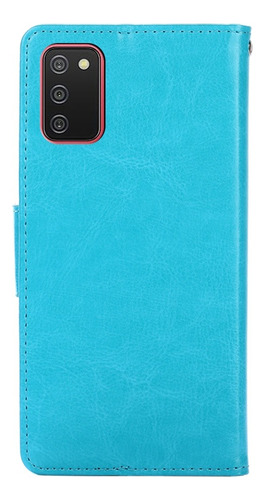 Funda Case Para Samsung A52 Flip Cover Celeste Antishock