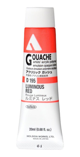 Llanos Acryla Guache Luminoso Rojo (c) 0.7 fl Oz