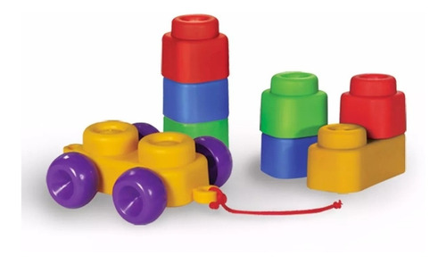 Imagen 2 de 2 de Bloques Blandos Para Bebes X 14 Rasti Piago 01-1301 Educando
