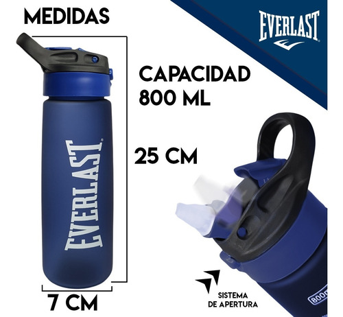 Imagen 3 de 10 de Mochila Everlast Running Botella Shaker Termica 21732