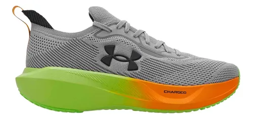 Tênis De Corrida Masculino Charged Slight 3 - Under Armour Preto E Branco 39 Br
