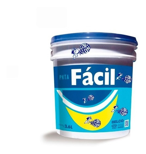 3,6l Pintura Latex Acrilica Belco Facil Int Ext Antihongos !