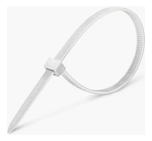 Pacote Com 100 Abraçadeira Nylon Enforca Gato Branca 2,5x120