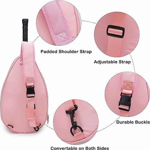 Bolsa Impermeable Para Raqueta De Tenis Color Rosa