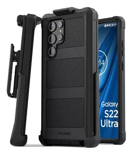 Funda Con Clip Para Samsung Galaxy S22 Ultra Uso Rudo