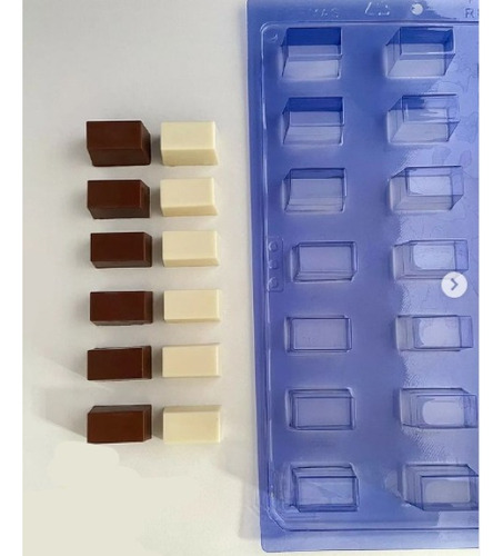 Forma 03 Partes Para Chocolate Bombom Tipo Bis Cod: 226p