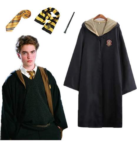 Disfraz De Toga Túnica De Harry Potter Cosplay Gryffindor