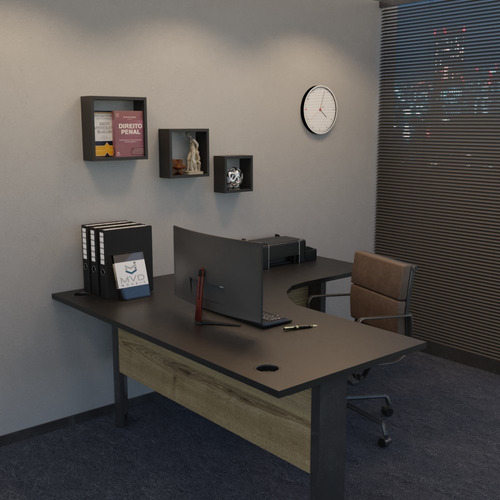 Nicho Decorativo 30x30 Preto