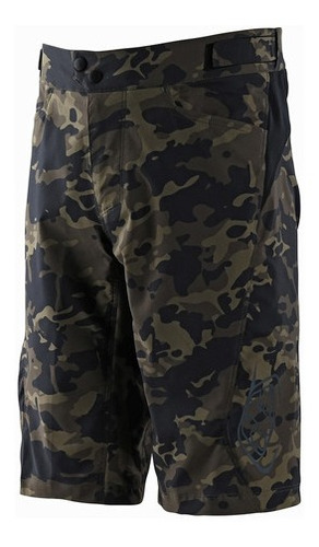 Short Bici Flowline Camo Verde Tld Original