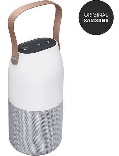 Altavoz Bluetooth Samsung Level Bottle, color blanco/gris