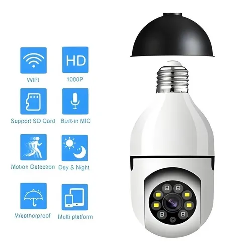 X3 Ampolleta Camara Ip Wifi Camara 360 Camara Seguridad Wifi