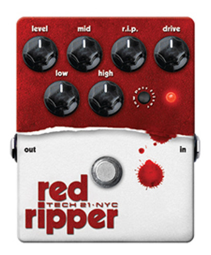 Pedal De Efecto Tech21 Red Ripper