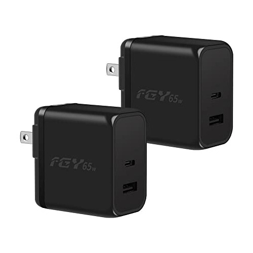 Fgy Usb C Wall Charger, 65w Gan Ii Fast Charger Dual Ktvxl