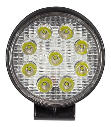 4 Reflectores Led 12v 24v 27w 2430lm P/ Toyota Ford Jeep Kia