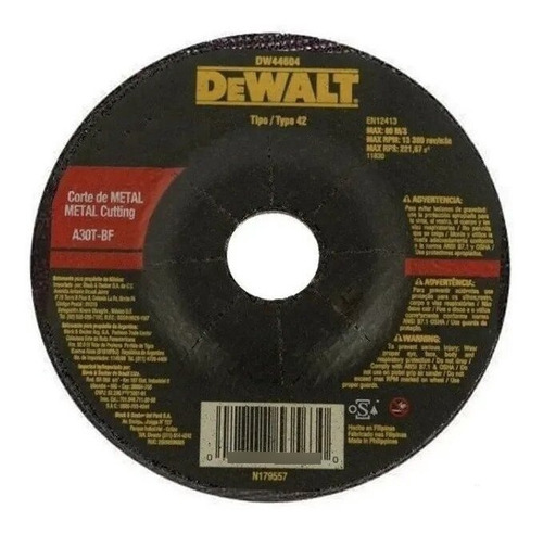 Disco Corte Metal Dewalt 7 X 3mm X 7/8
