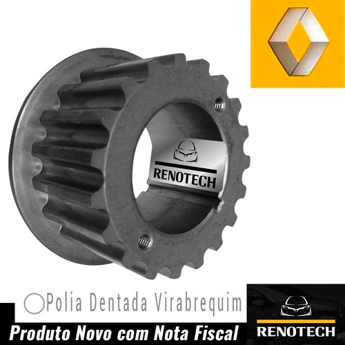 Imagem 2 de 10 de 7700108817 Polia Dentada Virabrequim - Megane I 2.0 16v F4r