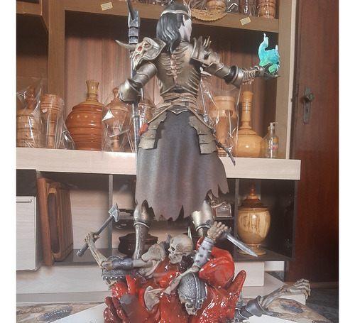 Estátua Necromancer Diablo 4 Action Figure 36 Cm Com Pintura