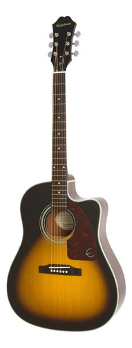 Guitarra Electro Acústica EpiPhone Aj-210ce Vintage Sunburst