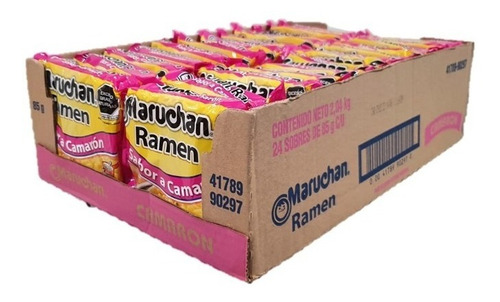Pack De 24 Sopa Inst. Maruchan Ramen Camarón De 85 Gr