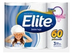Imagen 1 de 2 de Rollo De Cocina Elite Doble Hoja Bulto 30 Rollos 60 Pañ C/u