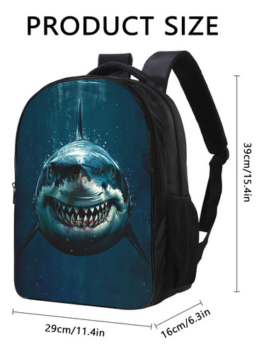 Koyi Mochila De Tiburón Mochila Con Cara De Tiburón Feroz, Y