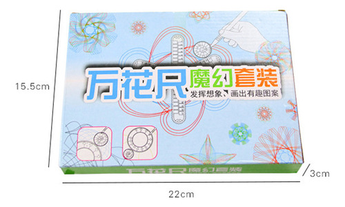 W Regla Geométrica X Art Clear Gear, Plantilla De 22 Piezas