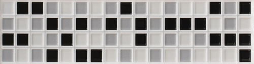 Guarda Decorativa Blanco Y Negro Modelo Glr1101  8.5x35 Cm