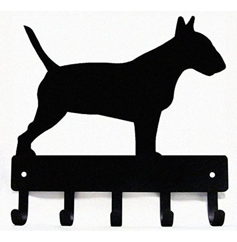 Bull Terrier Rack / Correa Del Perro Percha De Ropa Clave  A