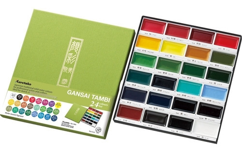 Acuarelas Profesionales Kuretake Gansai Tambi 24 Colores