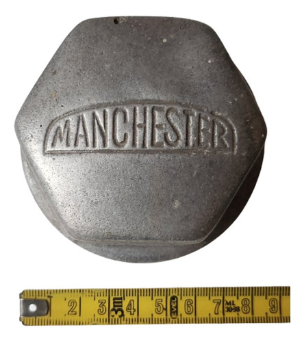 Taza Grasera Manchester. Excelente Estado. De Aluminio