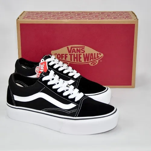 Vans Plataforma Vans Originales Mujer Blanco Zapatillas Vans Old - Main Image
